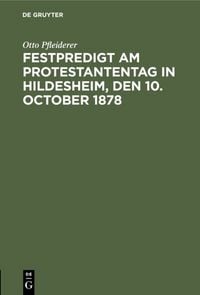Produktbild: Festpredigt am Protestantentag in Hildesheim, den 10. October 1878