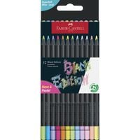 Produktbild: Faber-Castell Buntstifte Black Edition, Neon + Pastell, 12er Set