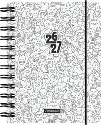 Produktbild: Sch&uuml;lerkalender 2026/2027 "ZENart" | A6, Kunststoff