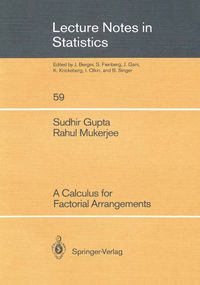 Produktbild: A Calculus for Factorial Arrangements
