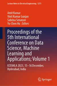 Produktbild: Proceedings of the 5th International Conference on Data Science, Machine Learning and Applications; Volume 1