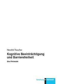 Produktbild: Kognitive Beeintr&auml;chtigung und Barrierefreiheit