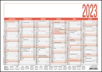 Bild vom Artikel Arbeitstagekalender 2023 - A4 (29,7 x 21 cm) - 6 Monate auf 1 Seite - Tafelkalender - Plakatkalender - Jahresplaner - 907-0000 vom Autor 