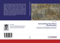 Produktbild: Generalizing the Petrov Classification