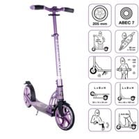Produktbild: SIX DEGREES Aluminium Scooter 205 mm lila