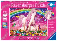 Produktbild: Puzzle Pferdetraum 100 Teile XXL Glitter
