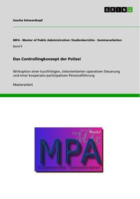 Produktbild: Das Controllingkonzept der Polizei