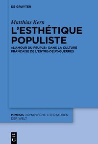 Produktbild: L&rsquo;esth&eacute;tique populiste