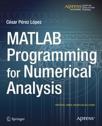 Produktbild: MATLAB Programming for Numerical Analysis