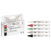 Produktbild: KREUL Glass & Porcelain Pen Chalky medium 5er Set