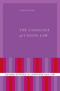 Produktbild: The Language of Canon Law