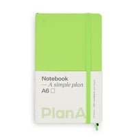 Produktbild: Notizbuch A6 Softcover Kiwi Green Blanko, 128 Seiten