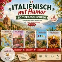Produktbild: Italienisch mit Humor: 50 Tiergeschichten A1-A2 (+ 5 Audio-CDs)