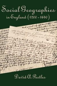 Produktbild: Social Geographies in England (1200-1640)