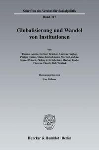 Produktbild: Globalisierung und Wandel von Institutionen.