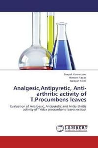Produktbild: Jain, D: Analgesic,Antipyretic, Anti-arthritic activity of T