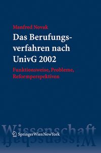 Produktbild: Das Berufungsverfahren nach UnivG 2002