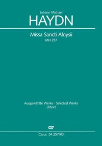 Produktbild: Missa Sancti Aloysii (Klavierauszug)