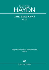 Produktbild: Missa Sancti Aloysii (Klavierauszug)