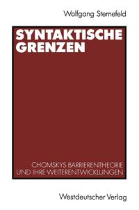 Produktbild: Syntaktische Grenzen