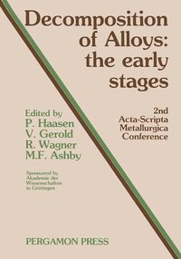 Produktbild: Decomposition of Alloys: The Early Stages