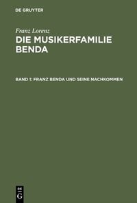 Produktbild: Franz Benda und seine Nachkommen