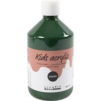Produktbild: Creativ Company Acrylfarbe Gl&auml;nzend, Dunkelgr&uuml;n, 500 ml/ 1 Fl.
