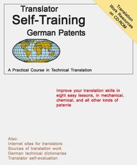 Produktbild: Translator Self Training German Patents
