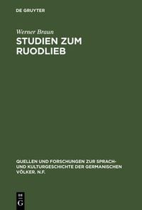 Produktbild: Studien zum Ruodlieb