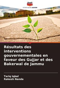 Produktbild: R&eacute;sultats des interventions gouvernementales en faveur des Gujjar et des Bakerwal de Jammu