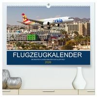 Produktbild: Flugzeugkalender - die besten Flugzeugbilder aus aller Welt (hochwertiger Premium Wandkalender 2026 DIN A2 quer), Kunstdruck in Hochglanz