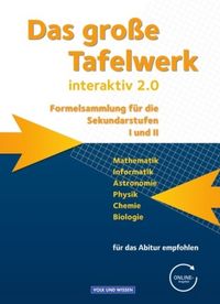 Produktbild: Das gro&szlig;e Tafelwerk interaktiv 2.0. Sch&uuml;lerbuch.