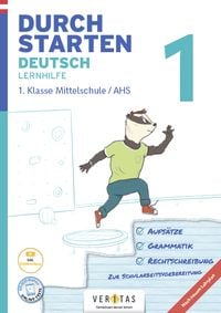 Produktbild: Durchstarten Deutsch 1. Klasse Mittelschule/AHS Lernhilfe