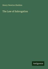 Produktbild: The Law of Subrogation