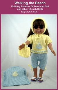 Produktbild: Walking the Beach, Knitting Patterns fit American Girl and other 18-Inch Dolls