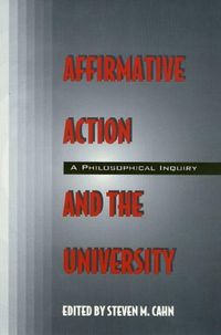 Produktbild: Affirmative Action and the University: A Philosophical Inquiry