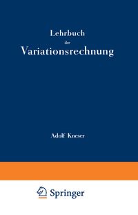 Produktbild: Lehrbuch der Variationsrechnung