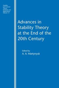 Produktbild: Advances in Stability Theory at the End of the 20th Century