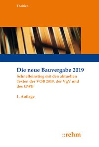 Produktbild: Die neue Bauvergabe 2019