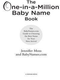 Produktbild: The One-in-a-Million Baby Name Book