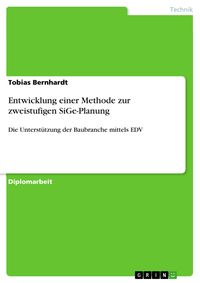 Produktbild: Entwicklung einer Methode zur zweistufigen SiGe-Planung