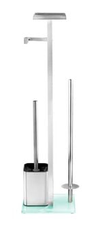 Produktbild: Stand WC-Garnitur Mod. Debar mit Ablage Edelstahl, rostfrei
