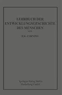 Produktbild: Lehrbuch der Entwicklungsgeschichte des Menschen