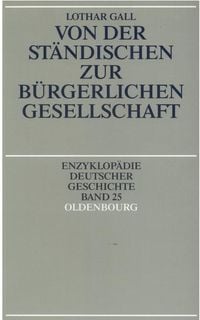 Produktbild: Von der st&auml;ndischen zur b&uuml;rgerlichen Gesellschaft