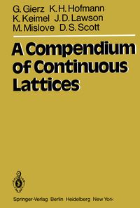 Produktbild: A Compendium of Continuous Lattices