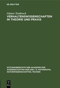 Produktbild: Verhaltenswissenschaften in Theorie und Praxis