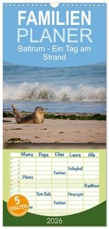 Produktbild: Familienplaner 2026 - Baltrum - Ein Tag am Strand mit 5 Spalten (Wandkalender, 21 x 45 cm) CALVENDO
