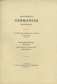 Produktbild: Schwabenspiegel, Kurzform. Mitteldeutsch-niederdeutsche Handschriften