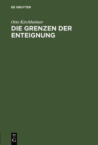 Produktbild: Die Grenzen der Enteignung