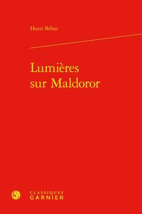 Produktbild: Lumi&egrave;res sur Maldoror